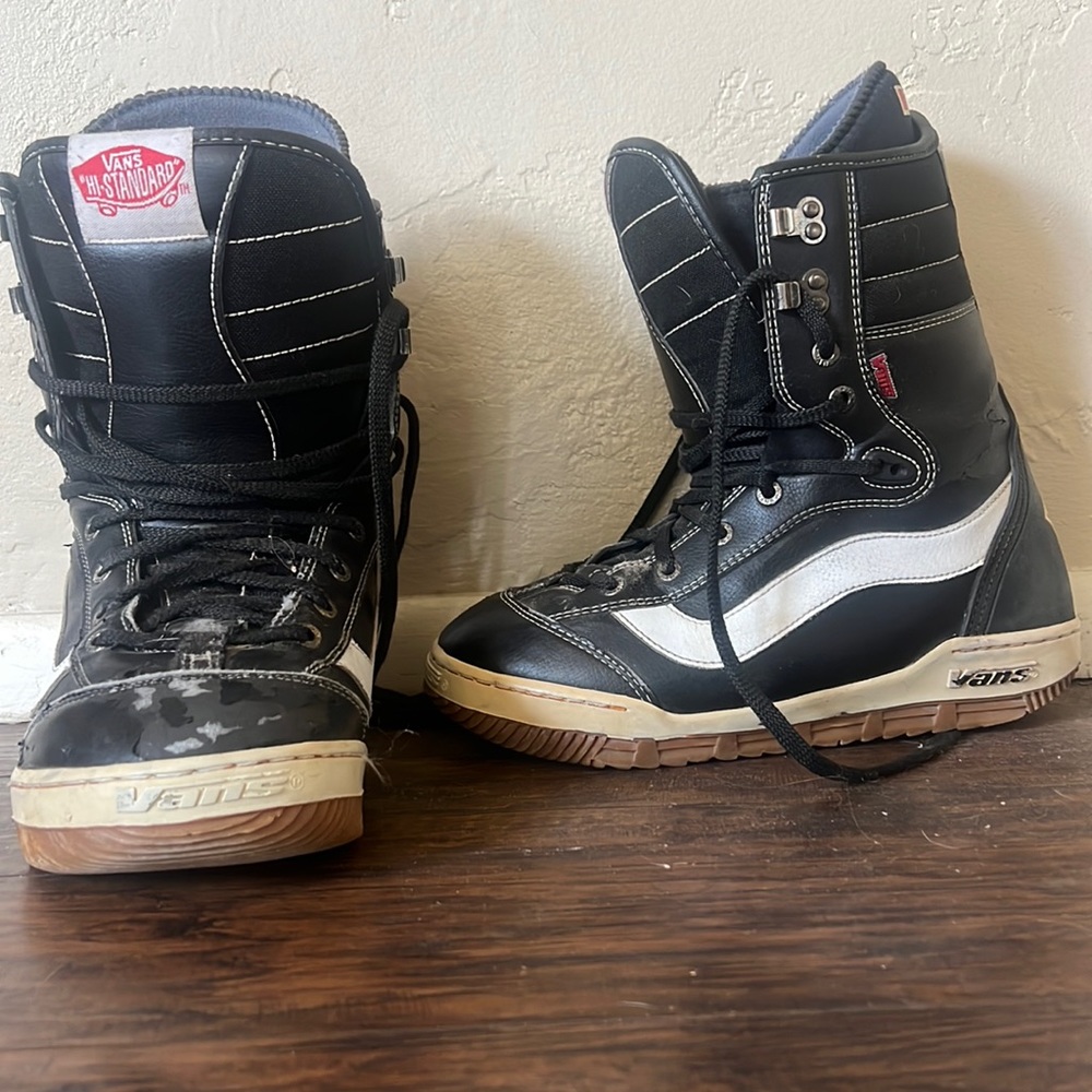 Vans Men's Hi-Standard Linerless Snowboard Boots Black/Gum Size 10